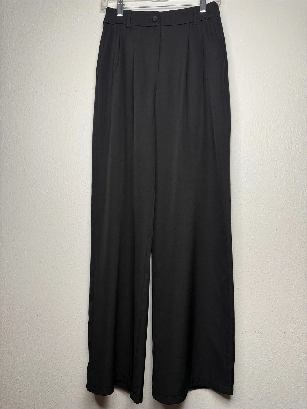 Princess Polly Black Wide-Leg Trousers